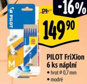 PILOT Frixion 6 ks náplní  