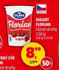 OLMA JOGURT Florian různé druhy, 150 g