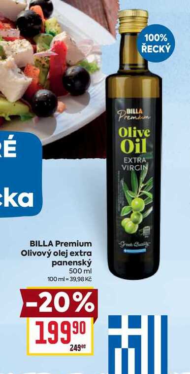 BILLA Premium Olivový olej extra panenský 500 ml 