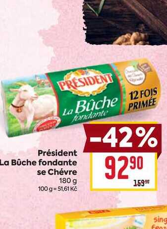 Président La Bûche fondante se Chévre 180 g 