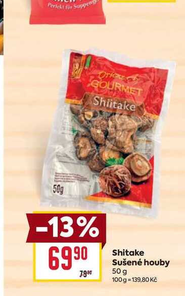 Shitake Sušené houby 50 g 