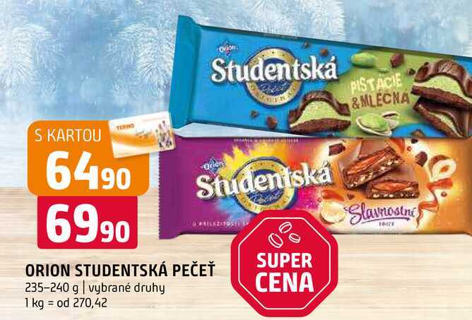 Orien studentská pečet 235-240 g vybrané druhy 