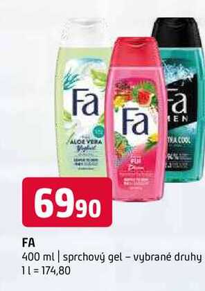 Fa 400 ml sprchový gel vybrané druhy