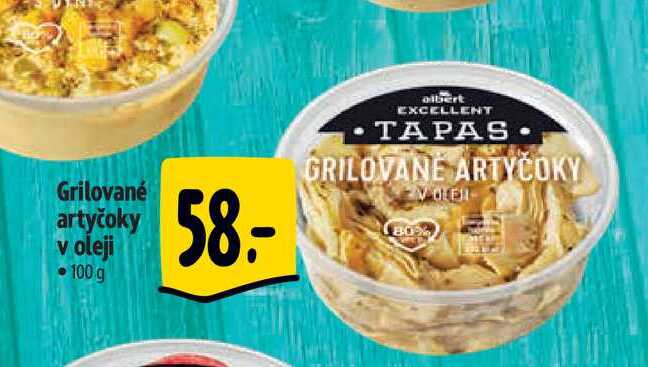 Grilované artyčoky v oleji 100 g