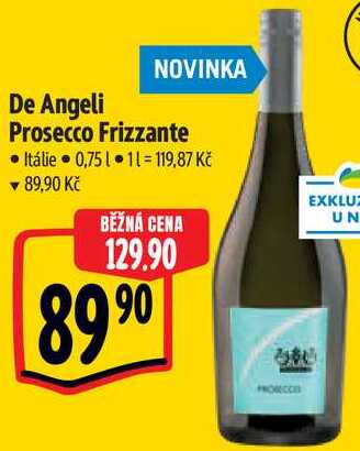 De Angeli Prosecco Frizzante, 0,75 l