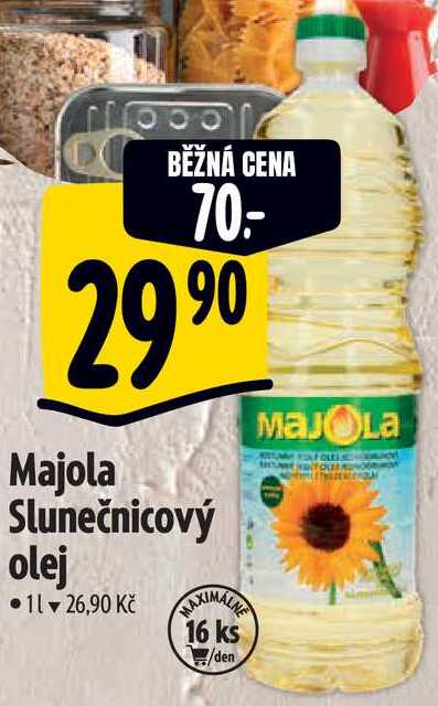 Majola Slunečnicový olej, 1 l