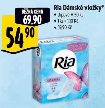 Ria Dámské vložky, 50 ks