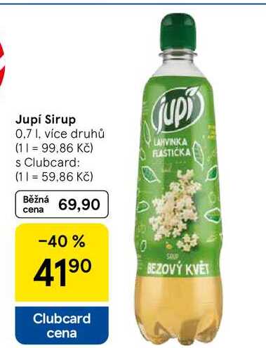 Jupí Sirup, 0.7 I, více druhů