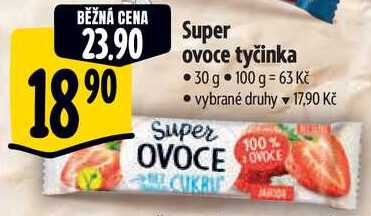 Super ovoce tyčinka, 30 g