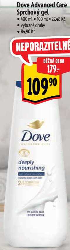 Dove Advanced Care Sprchový gel, 400 ml 