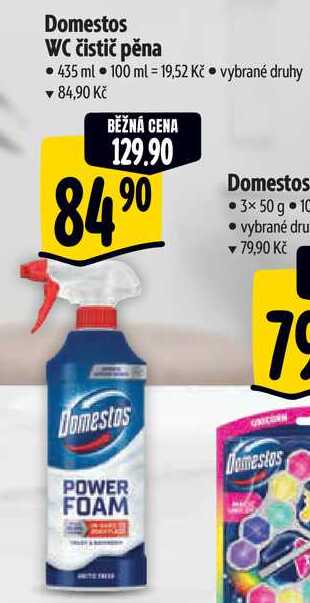 Domestos WC čistič pěna, 435 ml 