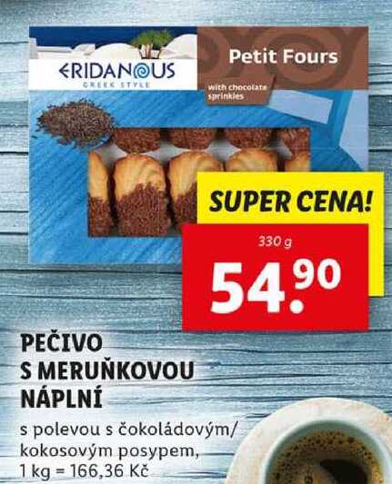 PEČIVO S MERUŇKOVOU NÁPLNÍ, 330 g