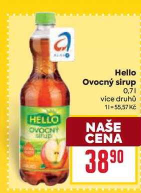 Hello Ovocný sirup 0,7l