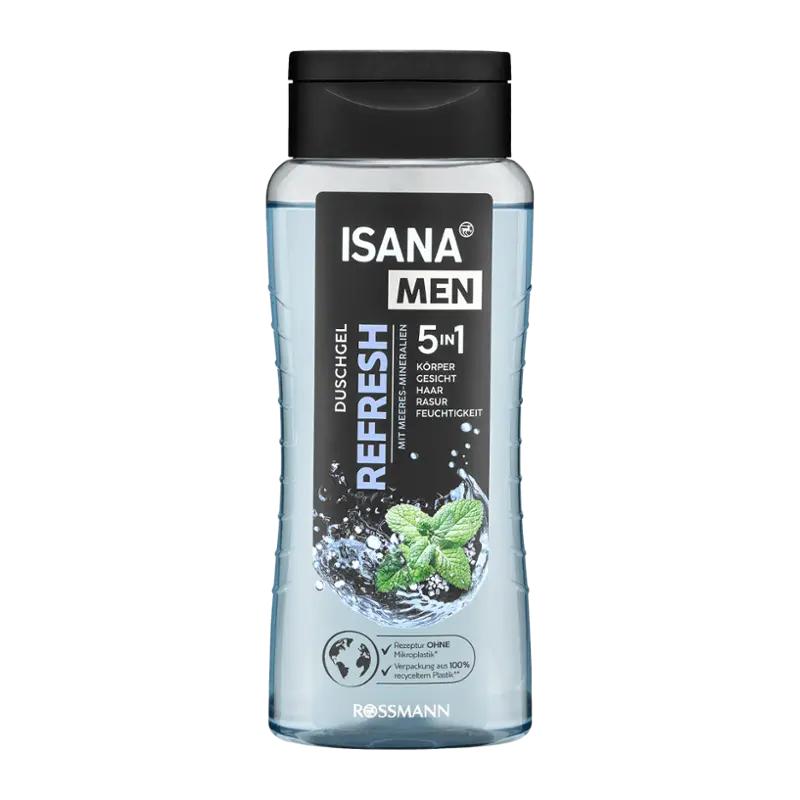 ISANA Men Sprchový gel pro muže 5v1 Refresh, 300 ml