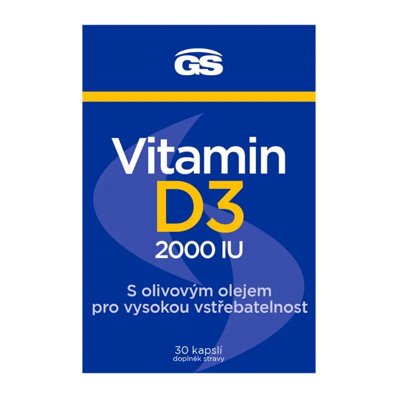 GS Vitamin D3 2000 IU, doplněk stravy, 30 ks