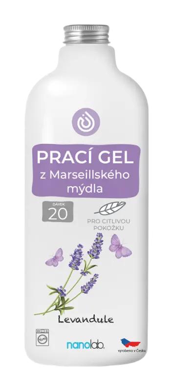 Nanolab Prací gel z Marseillského mýdla Levandule, 20 pd