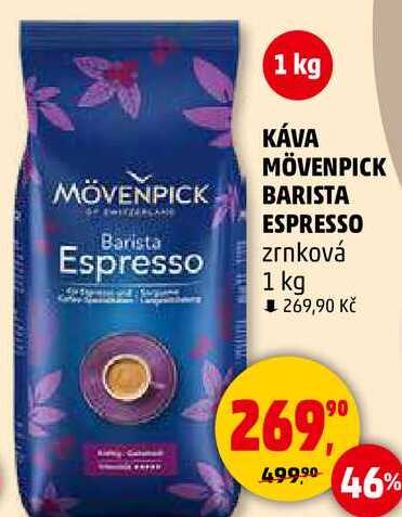 KÁVA MÖVENPICK BARISTA ESPRESSO zrnková, 1 kg 