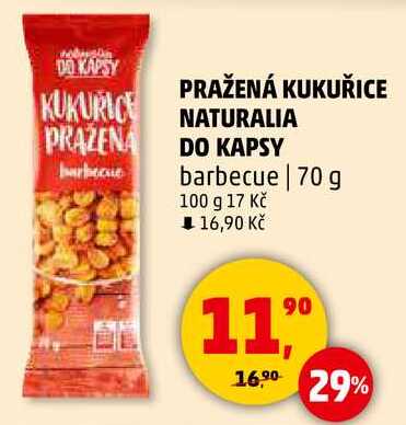 PRAŽENÁ KUKUŘICE NATURALIA DO KAPSY barbecue, 70 g