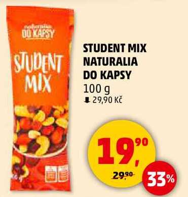 STUDENT MIX NATURALIA DO KAPSY, 100 g 