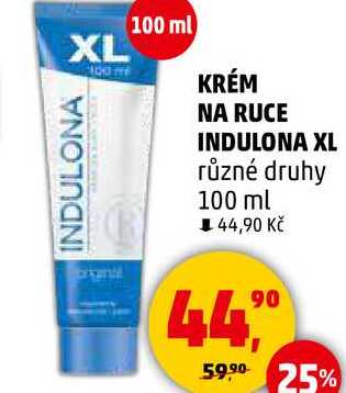 KRÉM NA RUCE INDULONA XL různé druhy, 100 ml 