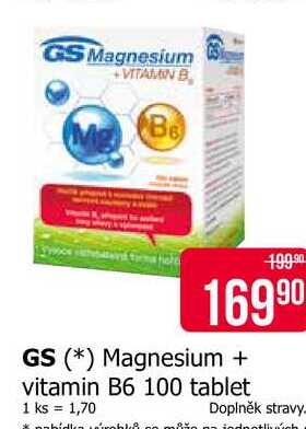 GS Magnesium + vitamin B6 100 tablet 