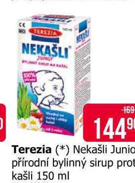 Terezia Nekašli Junio přírodní bylinný sirup prot kašli 150 ml 