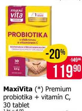 MaxiVita Premium probiotika 30 tablet 