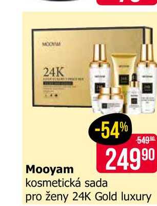 Mooyam kosmetická sada pro ženy 24K Gold luxury 