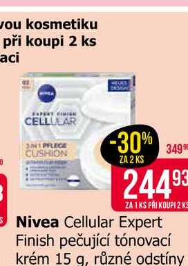 Nivea Cellular Expert Finish pečující tónovací krém 15 g, různé odstíny 