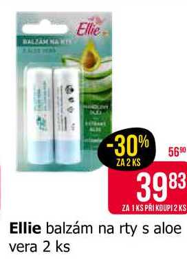 Ellie balzám na rty s aloe vera 2 ks 