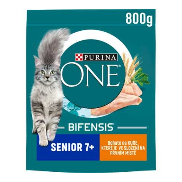 Purina ONE Senior 7+ s kuřetem a celozrnnými obilovinami