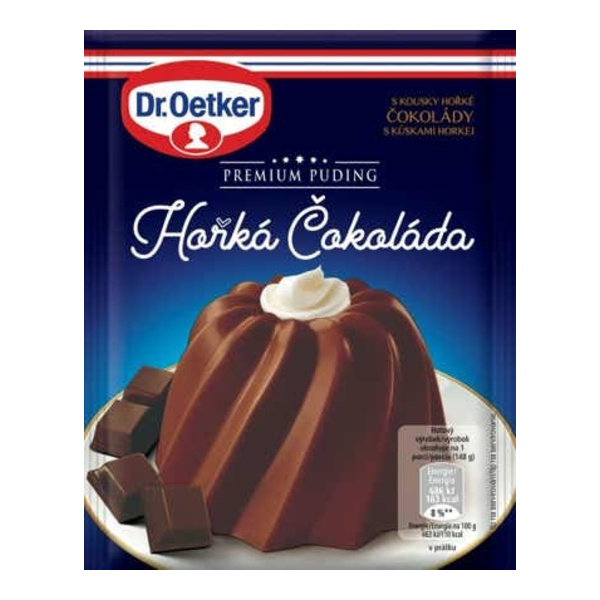 Dr. Oetker Premium Puding Hořká čokoláda