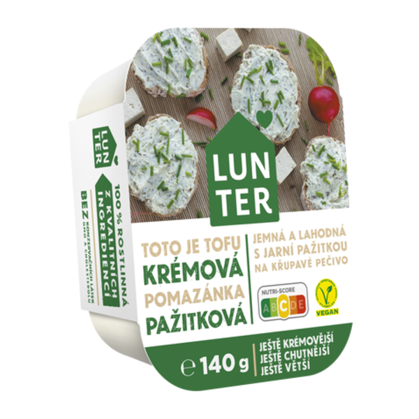 Lunter Tofu krémová pomazánka s pažitkou