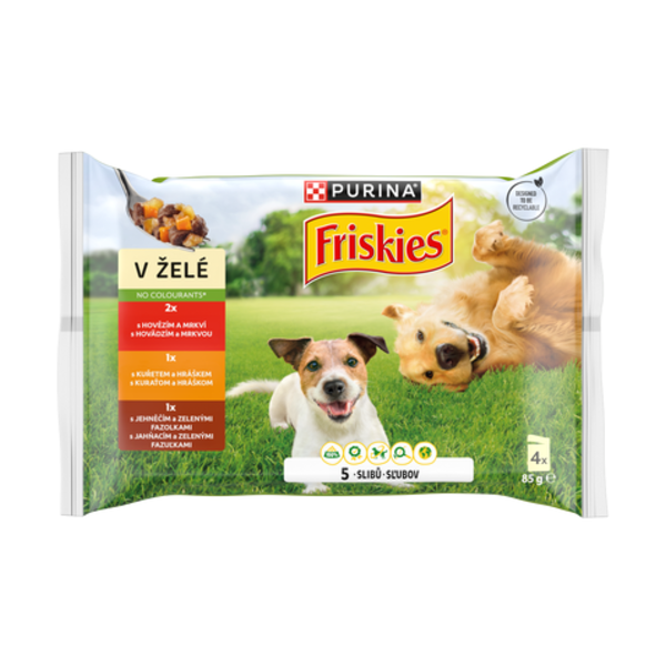 Friskies Adult multipack 4x85 g lahodný výběr v želé