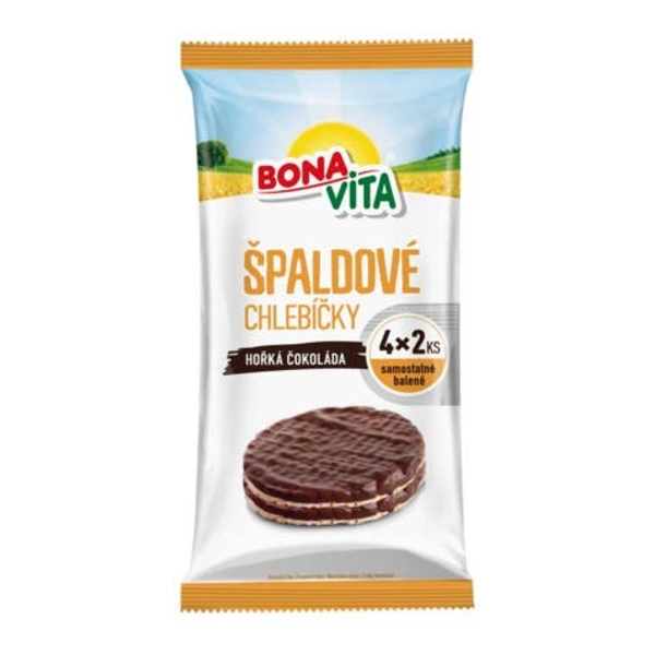 Bonavita Špaldové s hořkou čokoládou Multipack 4x2ks