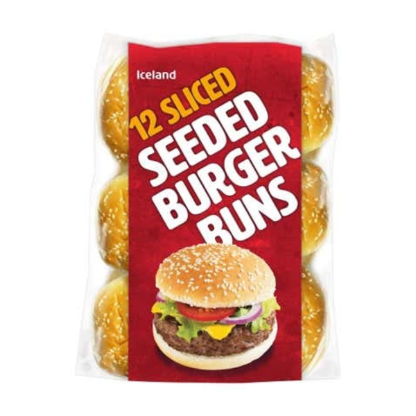 Iceland Seeded Burger Buns 12 ks