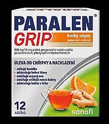 PARALEN® GRIP horký nápoj pomeranč a zázvor 12 sáčků