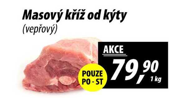 Masový kříž od kýty (vepřový), 1 kg 