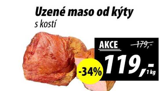 Uzené maso od kýty s kostí, 1 kg 