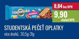 STUDENTSKÁ PEČEŤ OPLATKY 30,5g-31g 