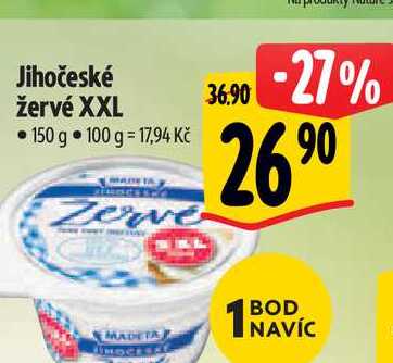 Jihočeské žervé XXL  150 g  