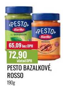 PESTO BAZALKOVÉ, ROSSO 190g 