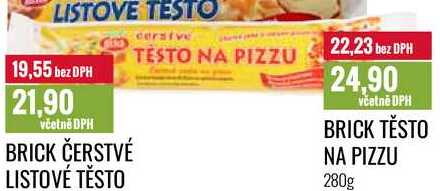 BRICK ČERSTVÉ LISTOVÉ TĚSTO 280g 