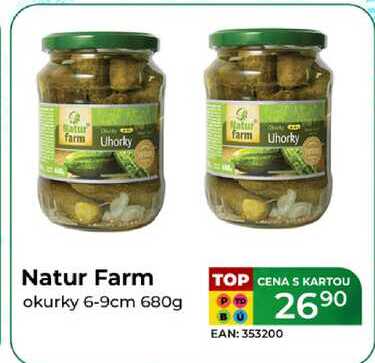 Natur Farm  okurky 6-9cm 680g 