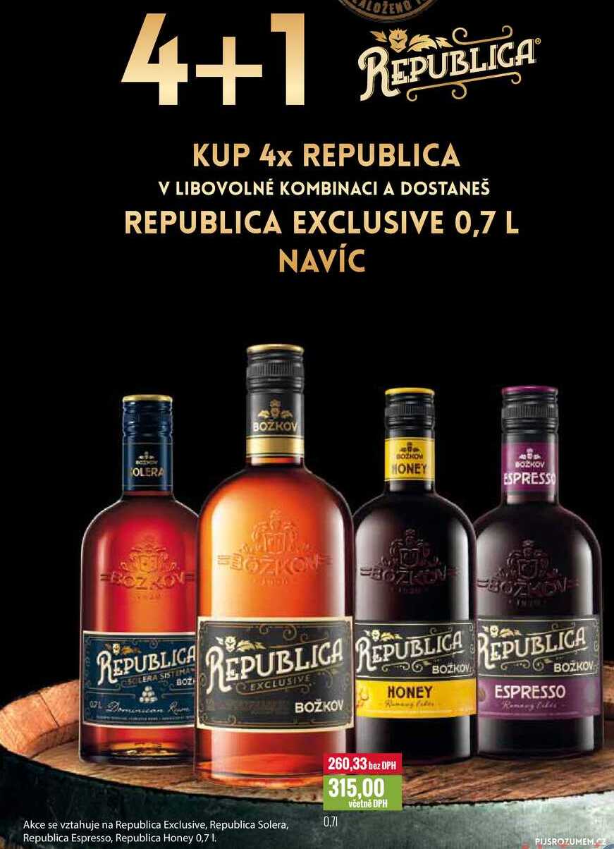 Božkov Republica Exclusive 0,7l