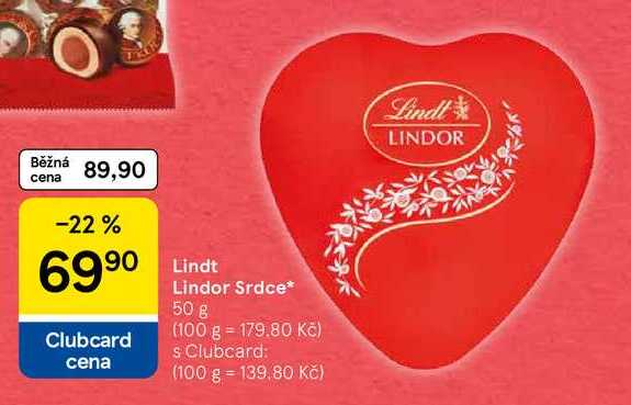 Lindt Lindor Srdce, 50 g 