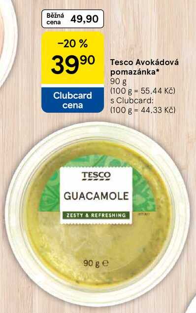 Tesco Avokádová pomazánka, 90 g 