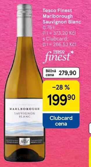 Tesco Finest Marlborough Sauvignon Blanc, 0.75 l