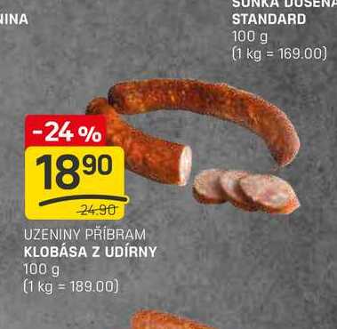 KLOBÁSA Z UDÍRNY 100g