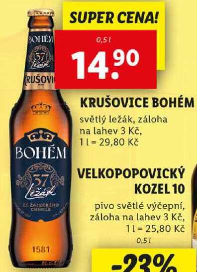 KRUŠOVICE BOHÉM, 0,5 l